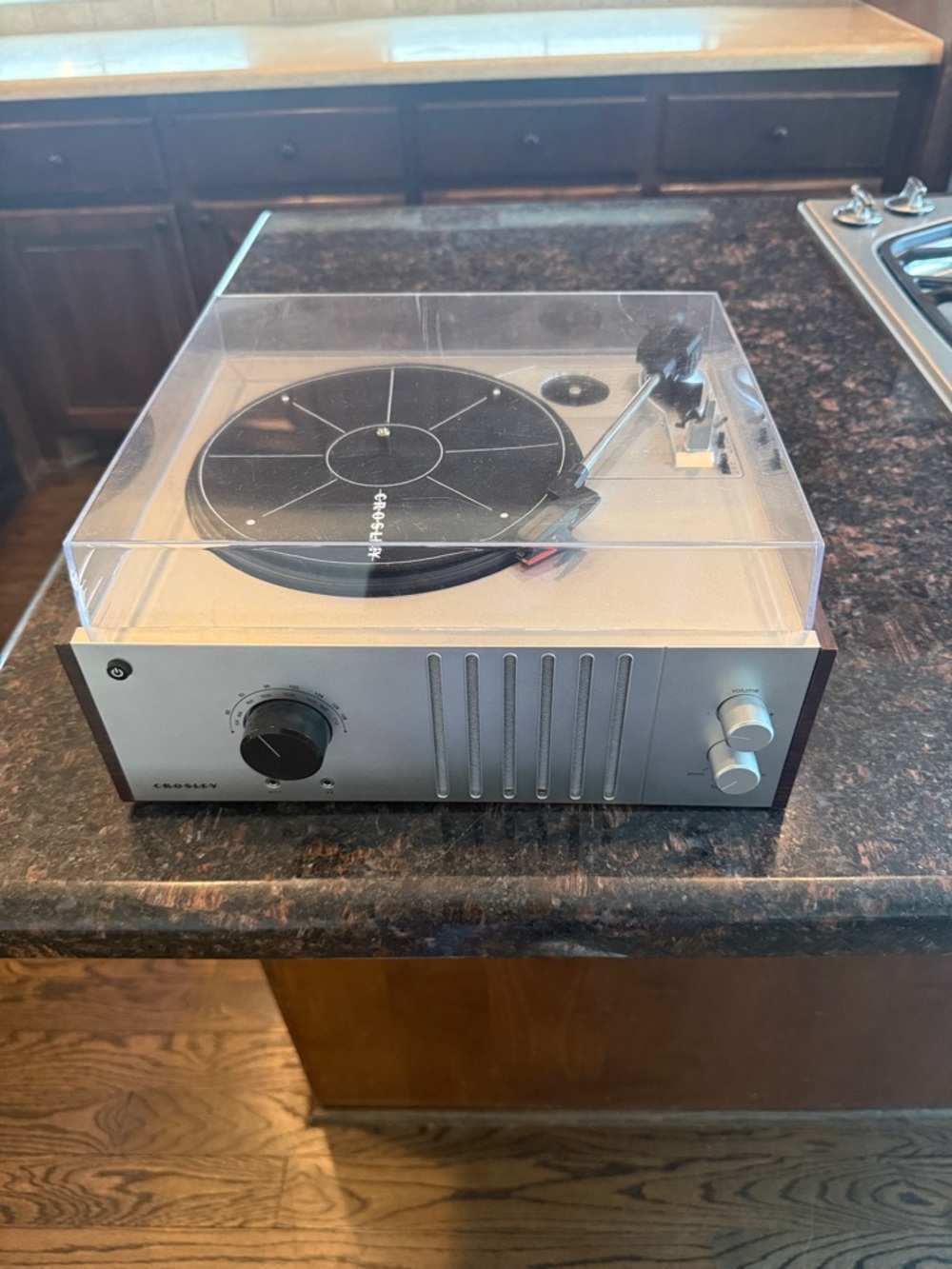 Crosley Black Turntable Platter with Tonearm